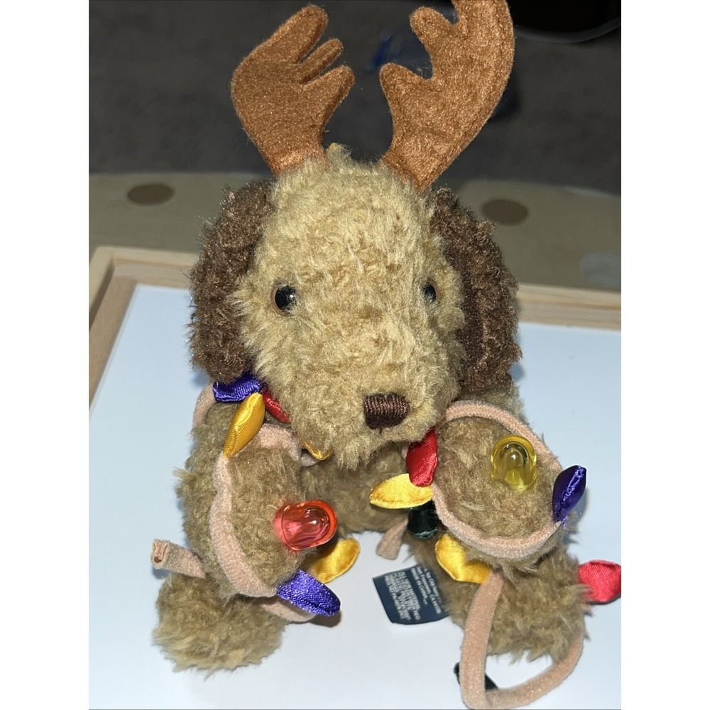 Old Navy Magic The Dog Christmas Collectible Tangled In Christmas Lights